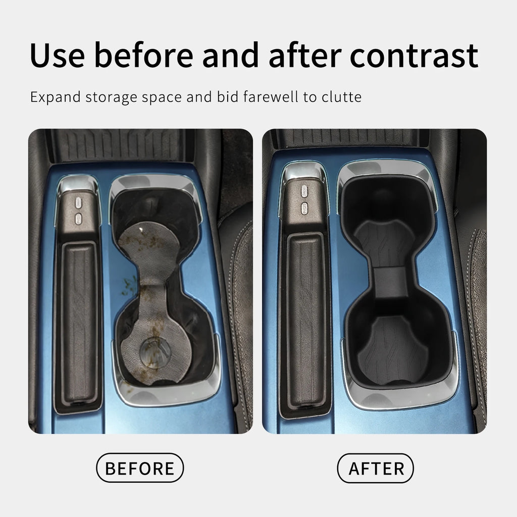 for Chevrolet Equinox EV 2024 2025 Central Console Water Cup Holder Car Interior Accessories Drinks Holder Storage Case
