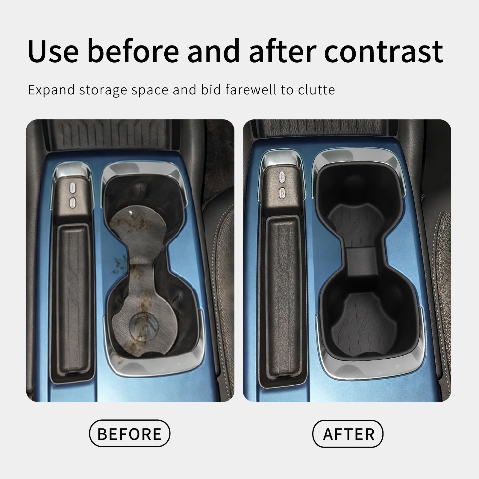 for Chevrolet Equinox EV 2024 2025 Central Console Water Cup Holder Car Interior Accessories Drinks Holder Storage Case