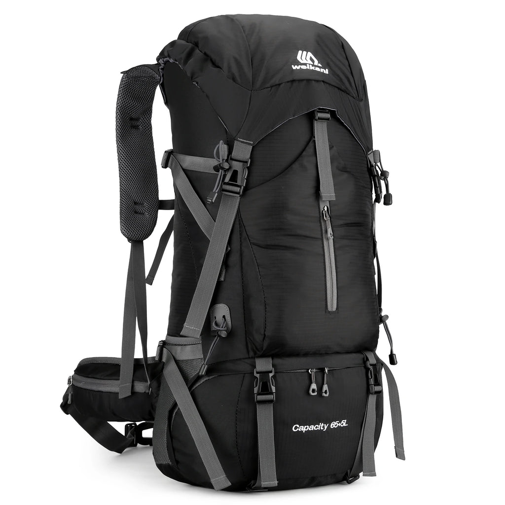 70L Travel Backpack Hiking Backpack Water-resistant Climbing Camping Backpack Travel Daypack with Rain Cover Climbing Bag