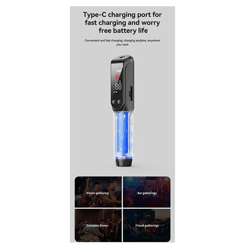 Efficient Portable Alcohol Tester Drunk Driving Alcohol Tester High-Precision Breathalyzer