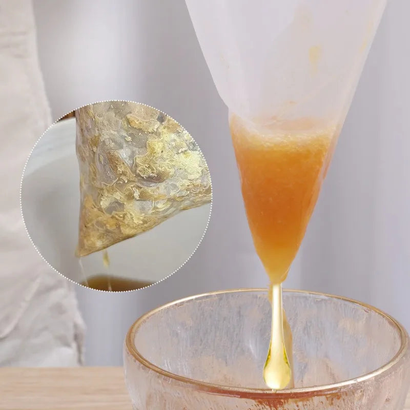 Honey Strainer Filter Screen Purifier Food Grade Nylon Food Soy Milk Filter Bags Fiber Beekeeping Equipment Tool Kitchen Gadgets