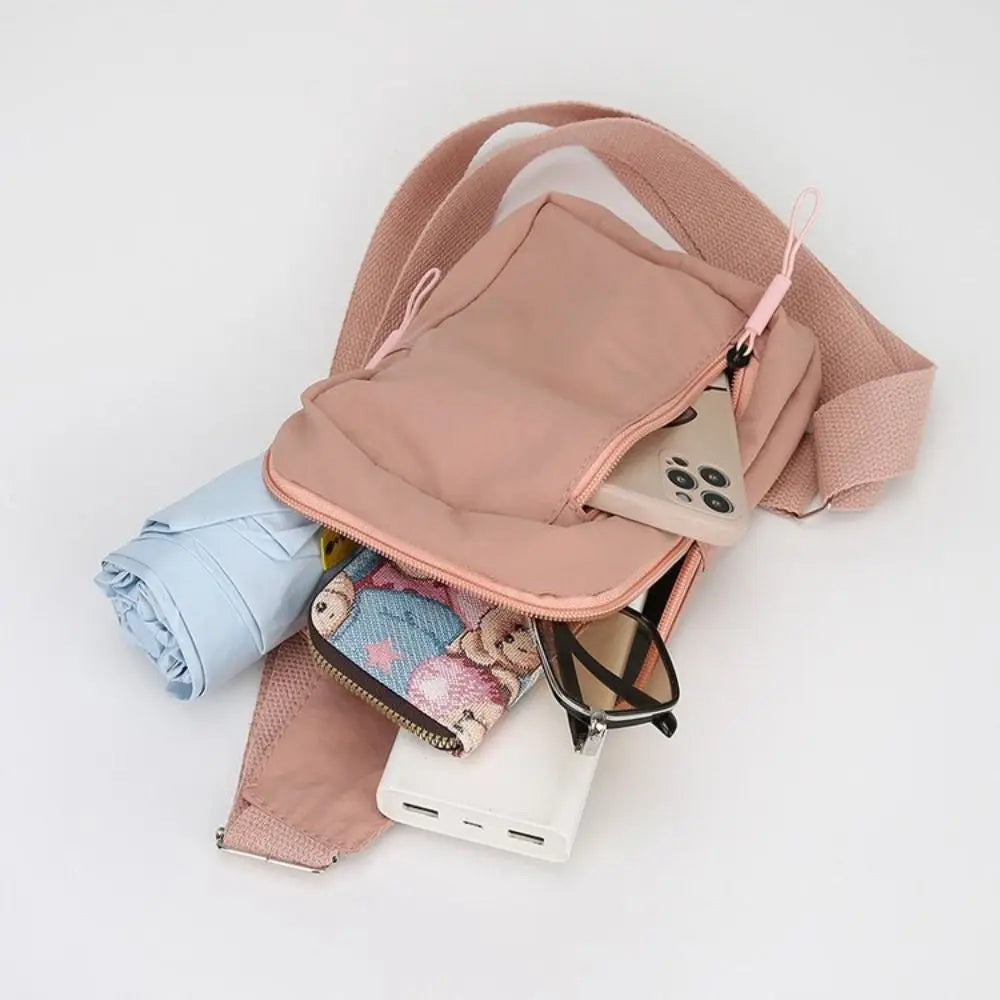 Oxford Cloth Women's Chest Bags Black Yellow White Blue Multifunctional Waist Bag Multi-compartment Purse Sports Chest Bag