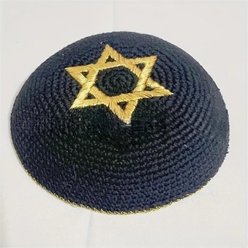 David Star Kippah Handmade Wire Cap Hanukkah Hat