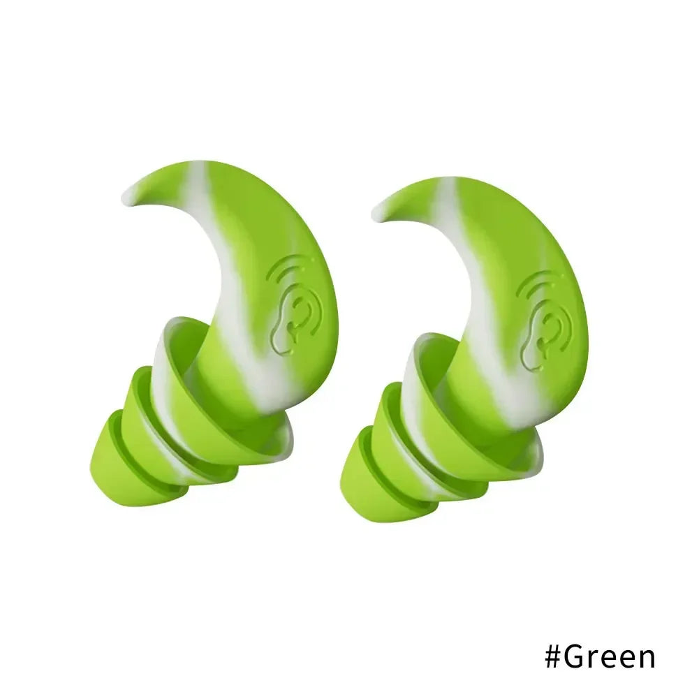 Soundproof Noise Reduction Ear Plugs Sleep Professional Silicone Waterproof Ears Earplug Anti-Noise Soft Sponge Sleeping Earplug