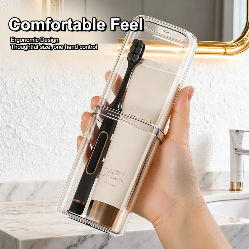 Transparent Toothbrush Travel Containers Portable Toothbrush Case Outdoor/business Trip/travel Acessories 1/3/5PCS