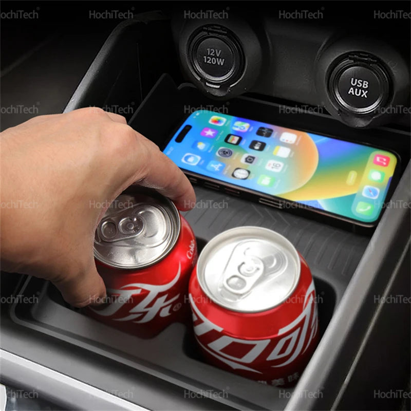 Water Cup Holder Storage Box for Suzuki Swift Sport AZ 2017-2025 Shock-Absorbing Cup Tray Tidying Drinks Holder Car Interior