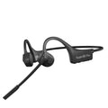 Wireless Bluetooth Headset Bone Conduction Earphones Fast Charge Sports Gaming Headphones with Dual CVC8.0 Noise-canceling Mic