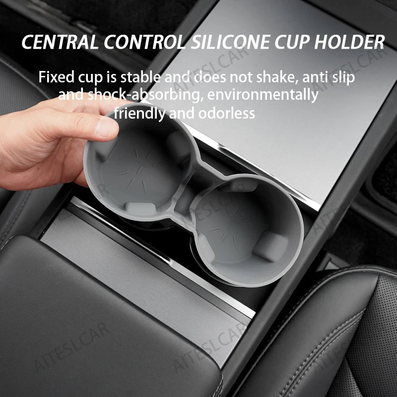 Car Cup Limiter For new Tesla Model 3Y Auto Interior Accessories Car Center Console Storage Box Car Cup Holder Limiter For Tesla