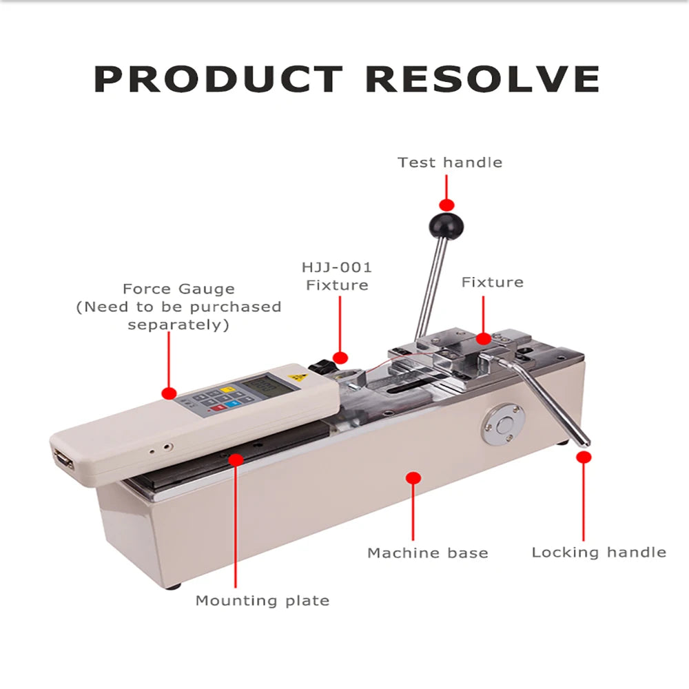 HPH Manual Horizontal Tensile Tester Digital Display Push Rally Tester Wire Harness Terminal Pulling Force Tester
