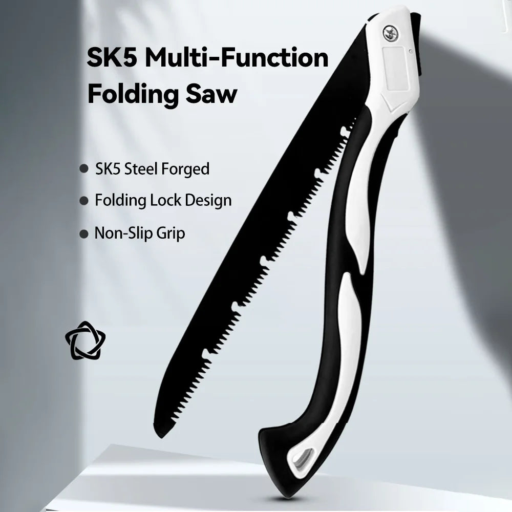 SK5 Stainless Steel Folding Hand Saw Mini Portable for Home Firewood Cutting Garden Fruit Tree Outdoor Quick Trimming