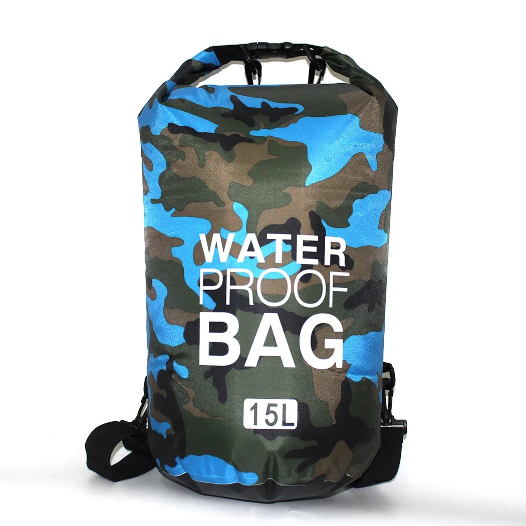 Men's and women's waterproof bags, outdoor sports bags, suitable for swimming, boating, kayaking, rafting and traveling