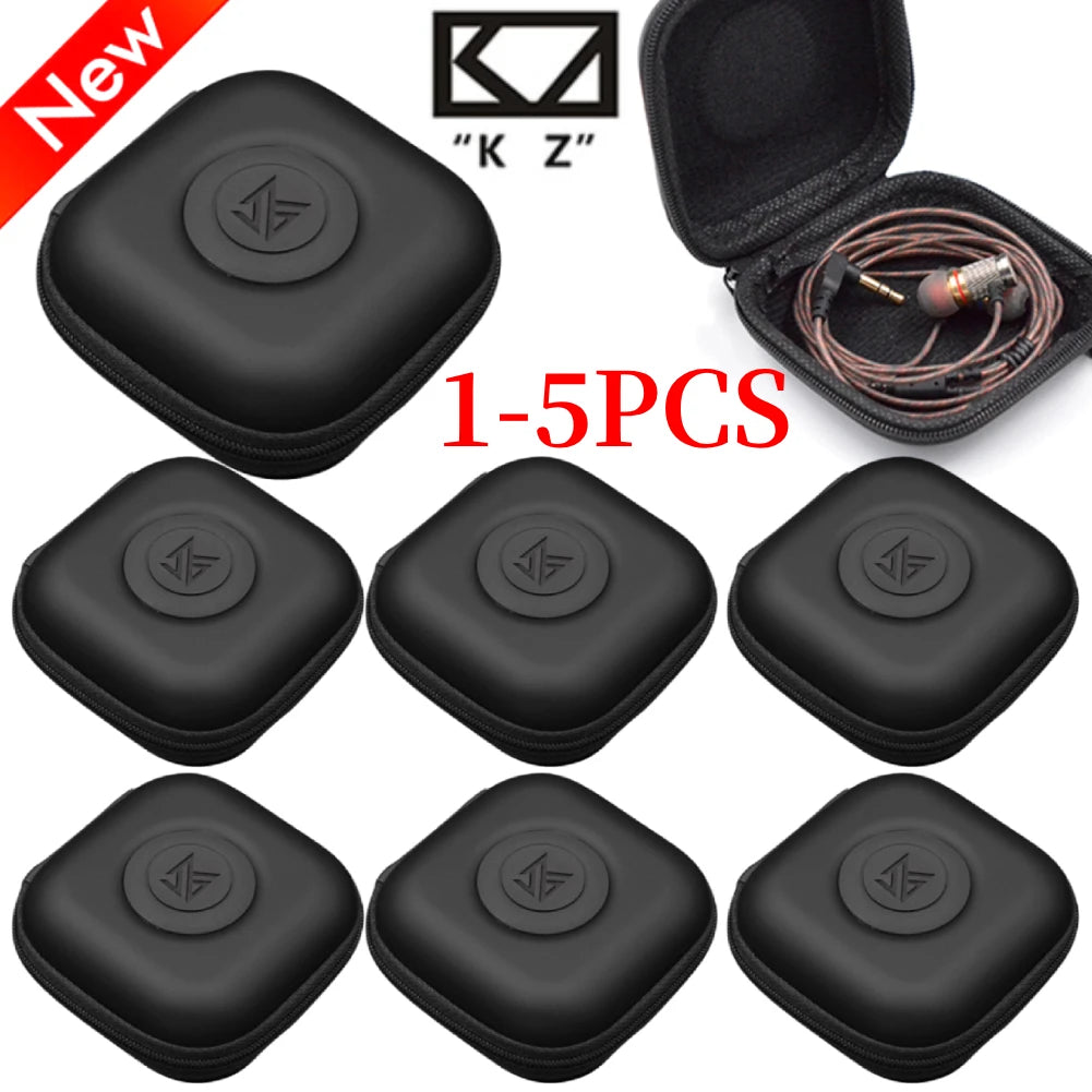 1-5Pcs Universal KZ Case Bag High End In Ear Monitor Earphone Headphones Storage Case Bag Wired Headphone For KZ EDX PRO ZSN Pro