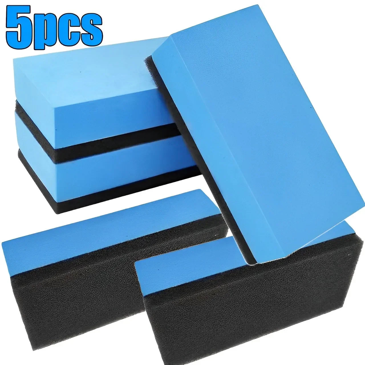 Car Ceramic Coating Sponges With Cloth Applicator Glass Nano Wax Coat Polishing Eraser Pads Auto Detailing Car Cleaning Tools