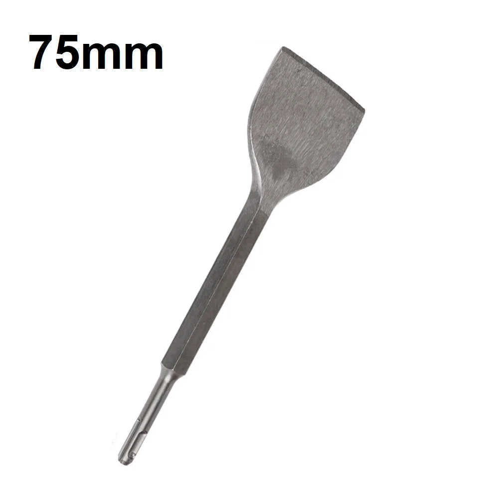 Round Handle Large Chisel Ultra-Thin Flat Shovel Cement Trough Shovel Round Handle Electric Hammer Drill Bit Shovel Chisel