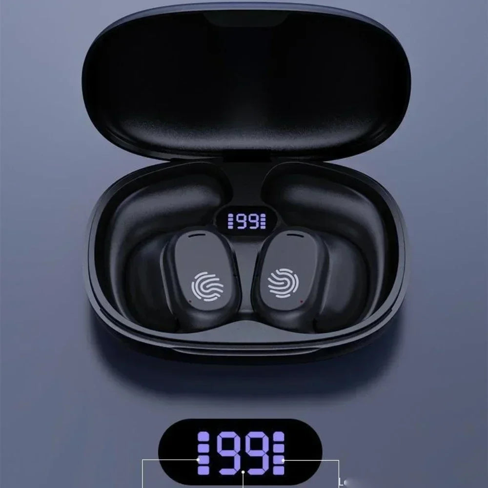 Lenovo New Wireless Bone Conduction Earphones Ear Hook Bluetooth 5.4 Headphones HiFi 9D Stereo Noise Earphones Outdoor Sports