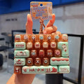 In Stock 26Grid Keycap /*Clicker Anti Stress Fidget Keyboard Keychain Decompression Button Cartoon Party Favor Gift 26구 키캡 키링