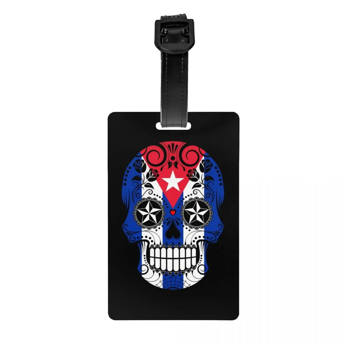Custom Evil Hands Skull Luggage Tag Privacy Protection Halloween Gothic Skeleton Baggage Tags Travel Bag Labels Suitcase