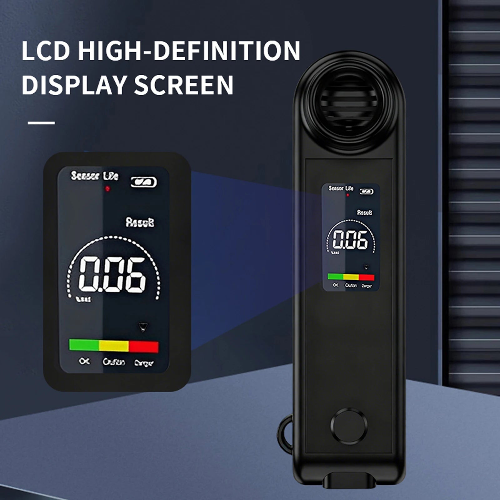 LCD Digital Display Portable Breathalyzer Breath Alcohol Tester Accuracy Breathalyzer Diagnostic Tool for Personal & Home Party