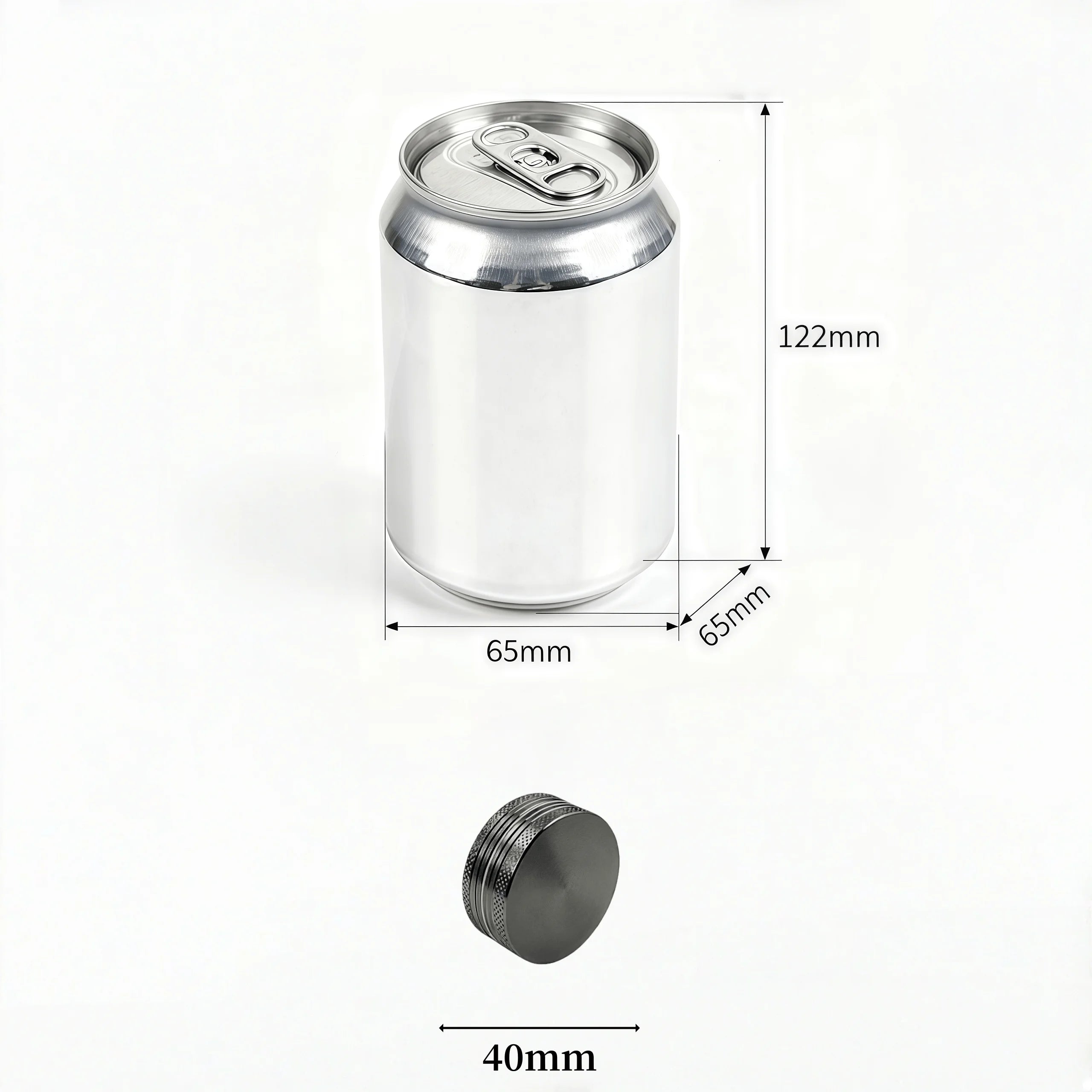 11-Color 40mm Manual Grinder - Dual-Layer Fast Grinding with Diamond Teeth, Portable Design，The best Smoking accessories