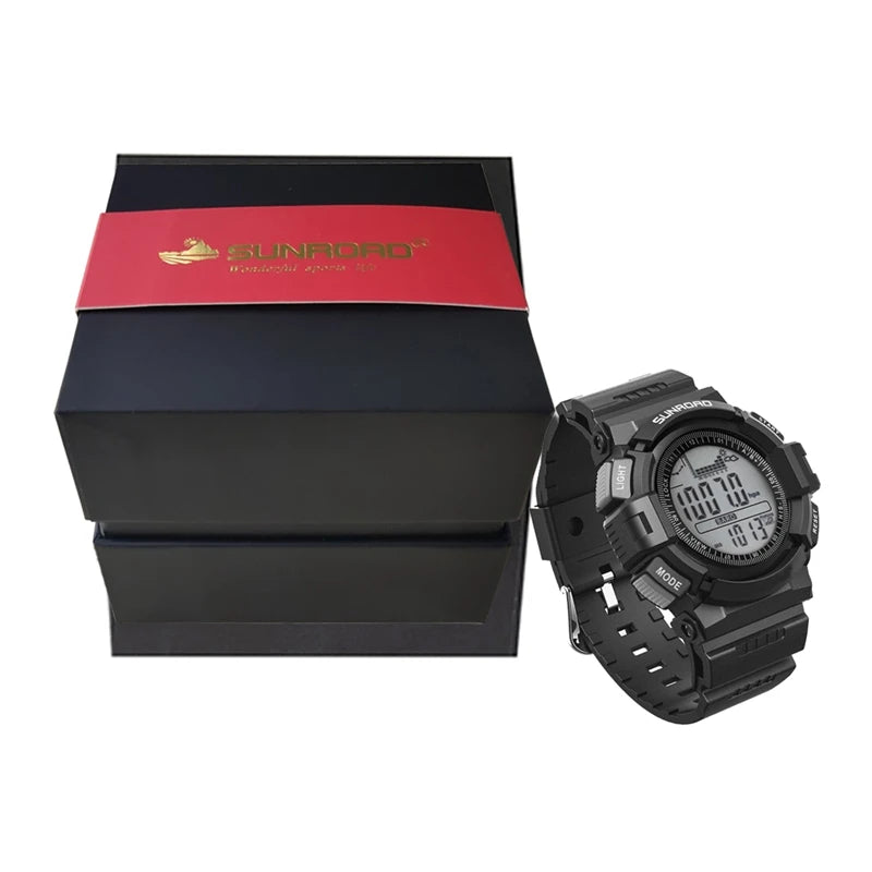 Digital Men's Fishing Watches  Water Depth Temperature Monitor Altimeter Compass Barometer Alarm Clock Waterproof 50m Backlight