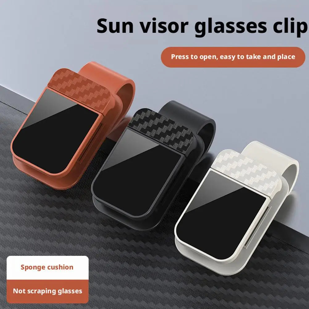 Car Sun Visor Eyeglass Frame Car Glasses Clip Universal Clip Sunglasses Sun Glasses Holder Visor Car Interior Accessory Aut N8H9