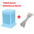 49 Holes BBQ Meat Skewer Tool Box Kebab Maker Barbecue Fast Maker Meat Cutter Roast Kitchen Accessories for Home BBQ Party
