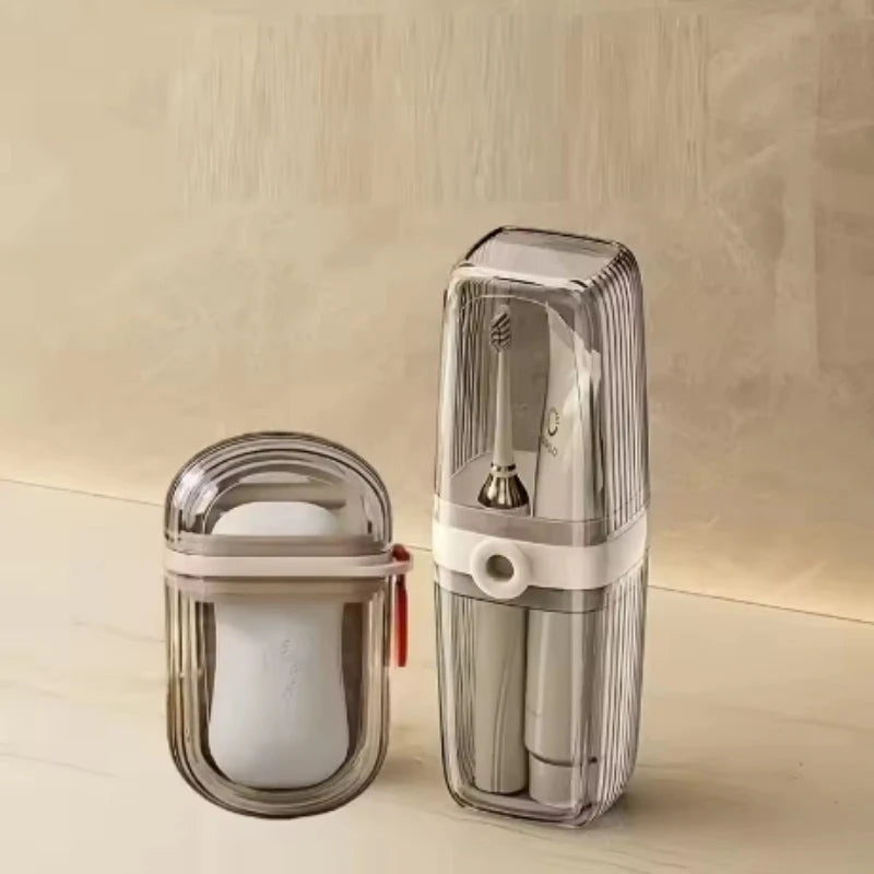 Portable Soap Holder Toothbrush Case Durable Plastic Travel Essentials, Easy-Clean Gym & Bathroom Accessories