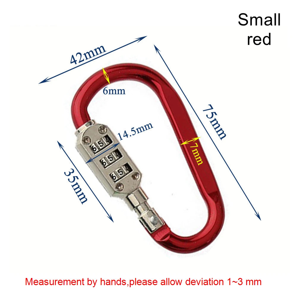 Code Number Lock 3 Digit Dial Combination Padlock Luggage Zipper Bag Backpack Handbag Suitcase Drawer Outdoor Firm Durable Locks