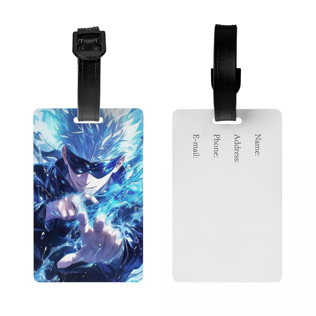 Jujutsu Kaisen Gojo Satoru Luggage Tags Suitcase Accessories Travel Baggage Boarding Tag Label Holder ID Name Address
