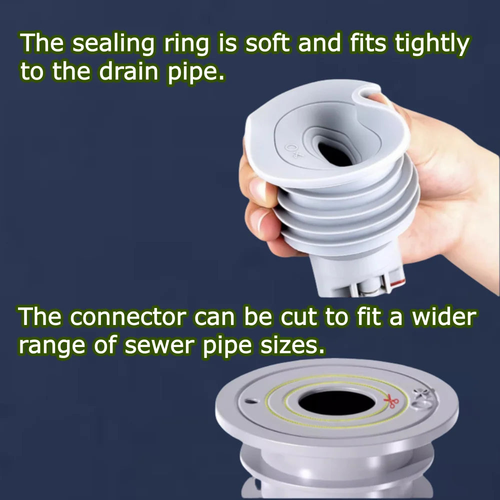 Silicone Sink Stopper Sewer Pipe Sealing Ring Floor Drain Anti Odor Plug Washing Machine Drain Seal Cover Bathroom Accessories