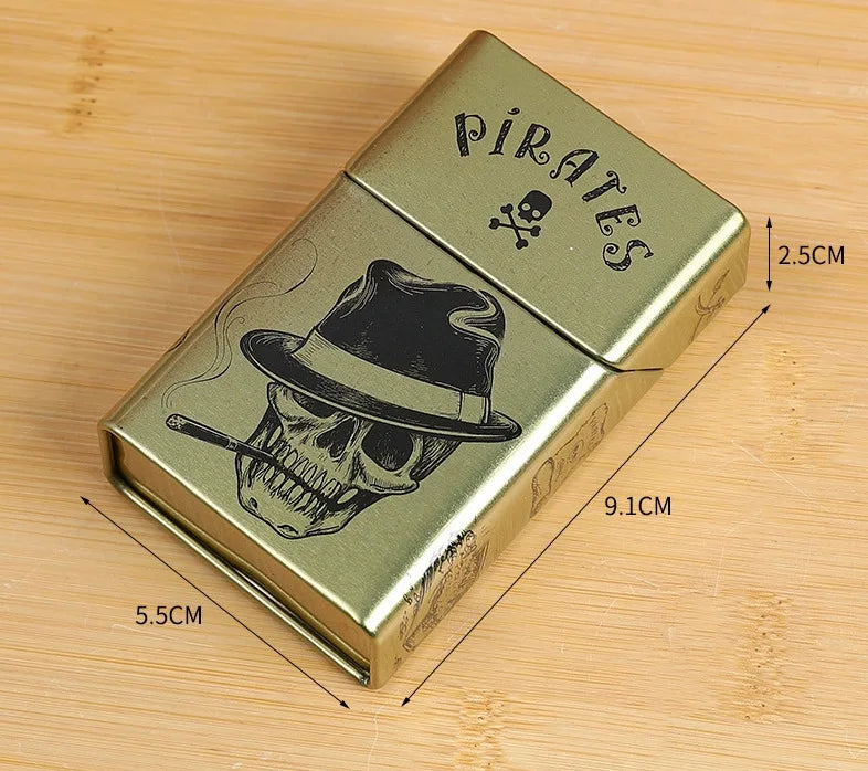 Metal Cigarette Box Hand-rolled Cigarette Box 20 Pieces of Loose Soft Pack Cigarette Tobacco Box