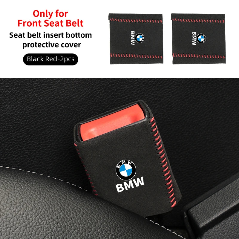 2PCS Car Seatbelt Protector Auto protective cover pad For BMW X1 X2 X3 X5 X4 X6 X7 G30 G20 G32 G11 G12 F40 F30 F20 F10