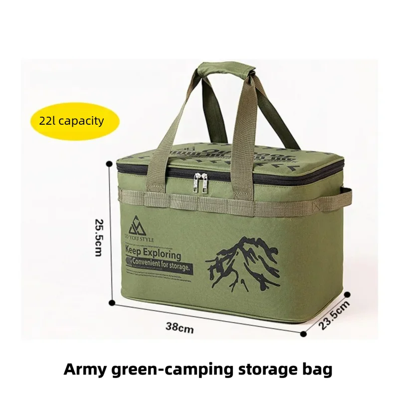 Multipurpose Oxford Cloth Storage Bag Foldable Outdoor Camping Tactical Bag Picnic Cookware and Stove Carrying Bag