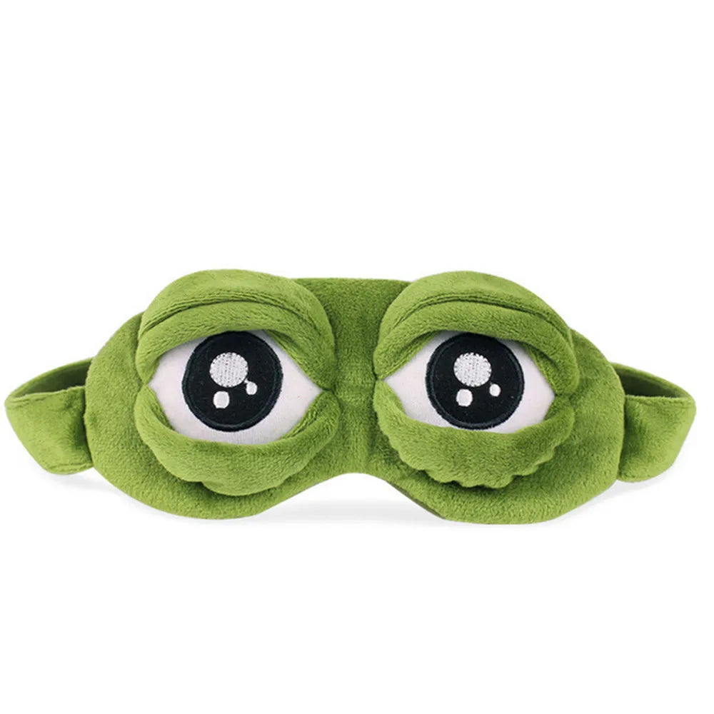 Funny Plush 3D Eye Mask Cute Anime Style Sleeping Cover Protable Soft Comfortable Blindfold for Rest Travel Holiday Gag Gift