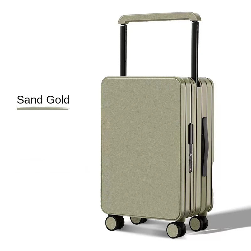 Wide-Handle Luggage Suitcase for Women and Men 20-26 inch Travel Suitcase Cabin Bag Large Capacity Luggage with Smooth Wheels