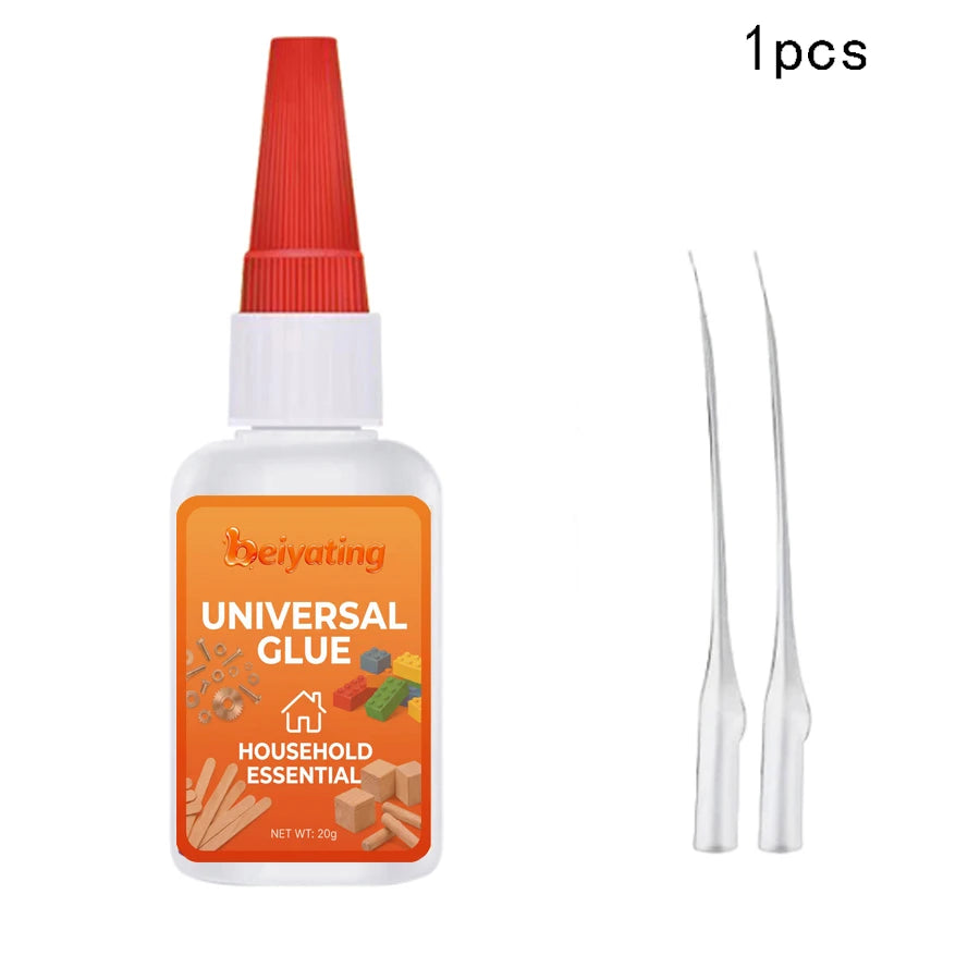 1-3Pcs 20g Universal CA Super Glue, Fast Drying DIY Adhesive for Household Plastic Toys Ornaments Crack Repair