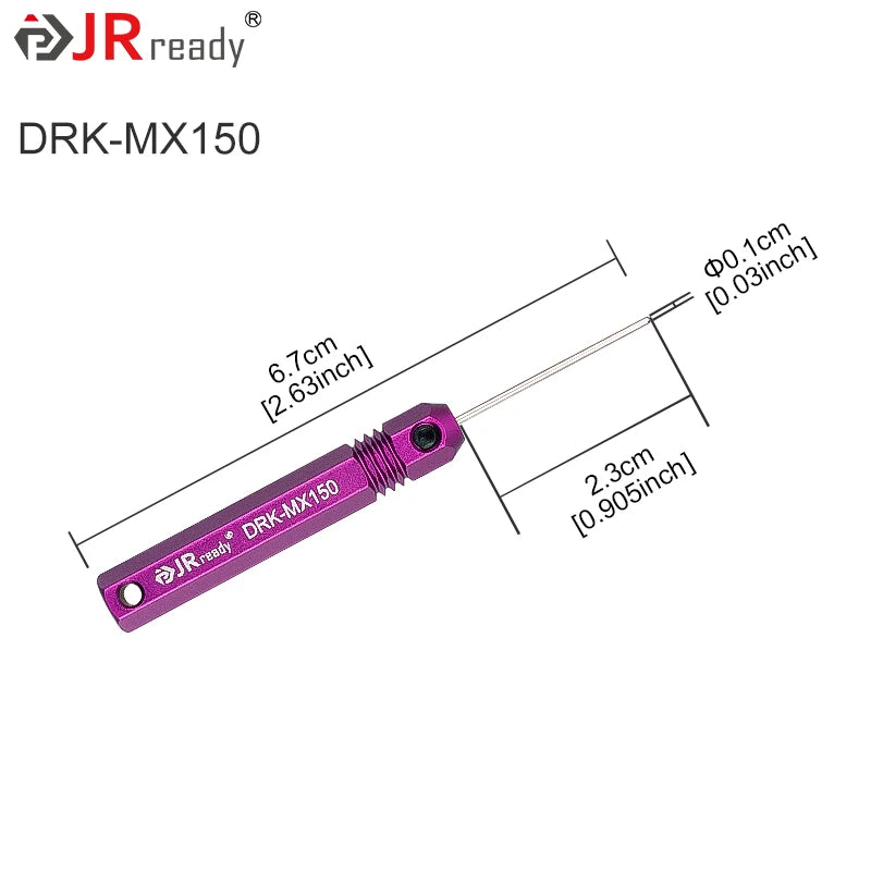 JRready Single Locking Tang Extractor for Male & Female Terminals in Molex MX150L, MX150PT, Bulb Socket, IGrid, and Wire-to-Moto