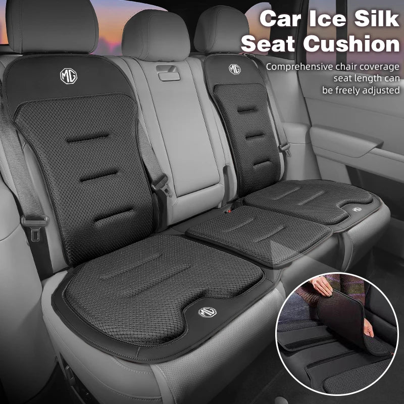 Car Accessories Seat Booster Cushion Ice Silk Backrest Seat Cover For Morris Garages MG 3 5 6 7 HS ZS GS Hector TF GT ZR RX5 RX8