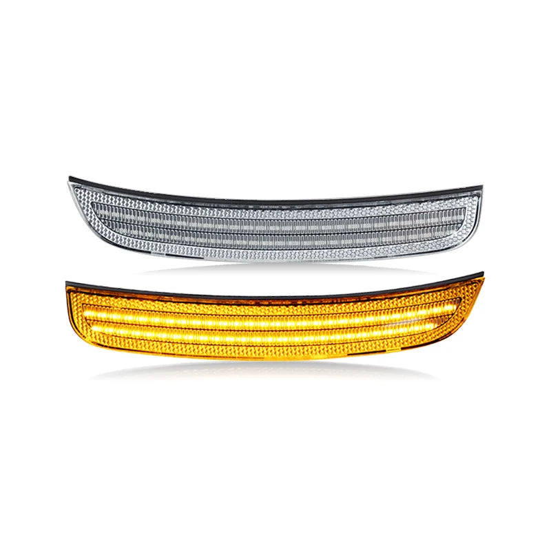 For Chrysler 300 2015-2022 Clear & Smoked Lens LED Side Marker Lamp Amber Front Red Rear Side Fender Reflector Lights