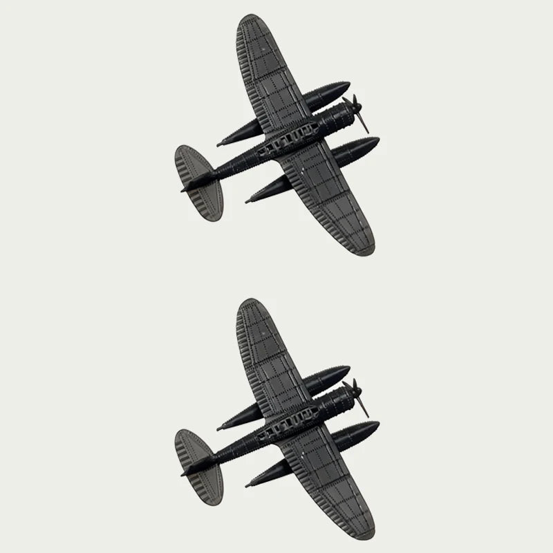 2PCS 1/700 Scale Seaplane Reconnaissance Aircraft Model Unpainted Water-Based Plane for Miniature Airport Scene DIY Hobbyist