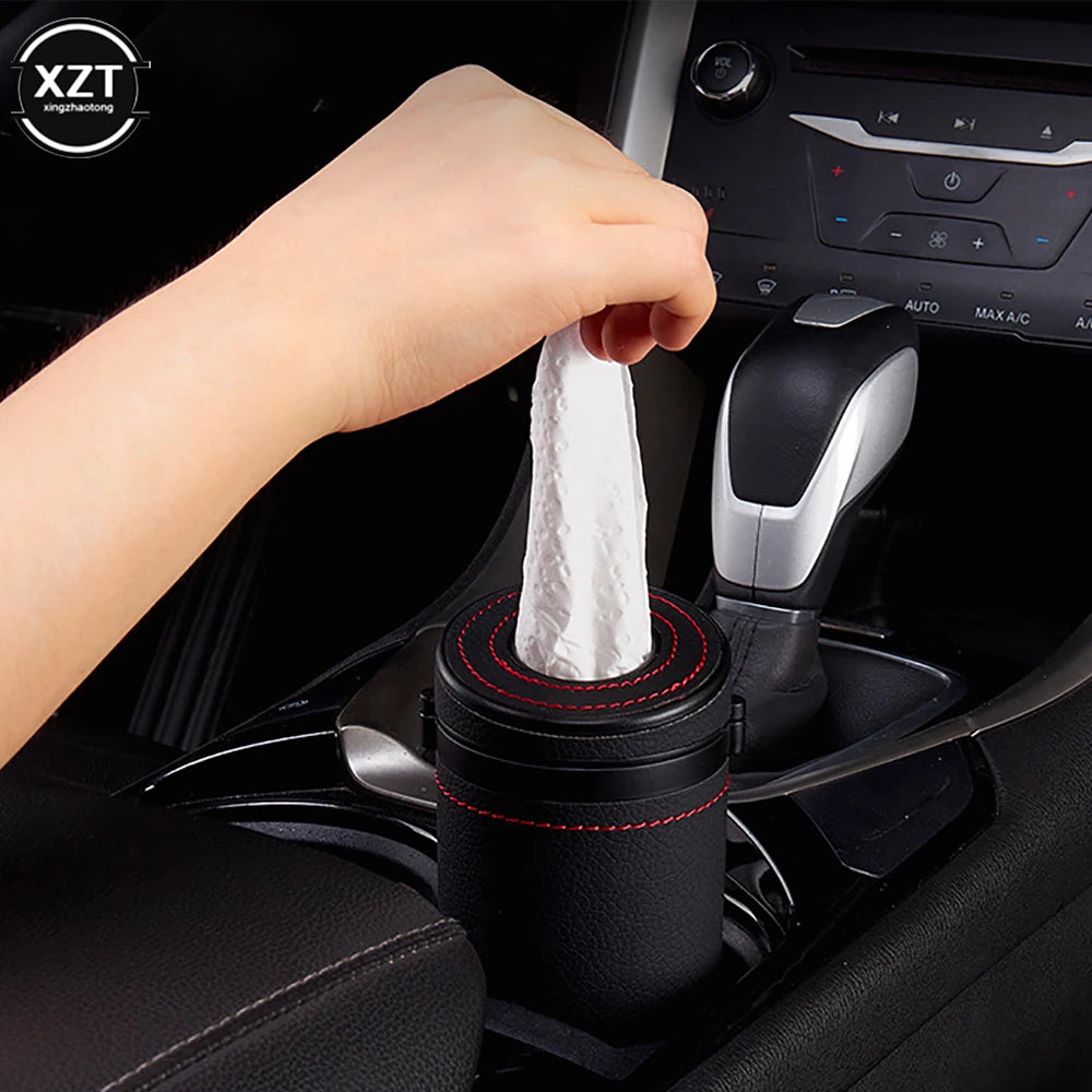 1pc Multifunction Car Tissue Box Cover Holder Auto Round Paper Tube Safety Broken Window Tissue Cup Auto Interior Accessories