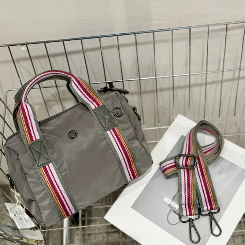 Women's Fashion Crossbody Bag, Nylon Material Small Handbag Fabric Bag, Large Capacity Messenger Bag.