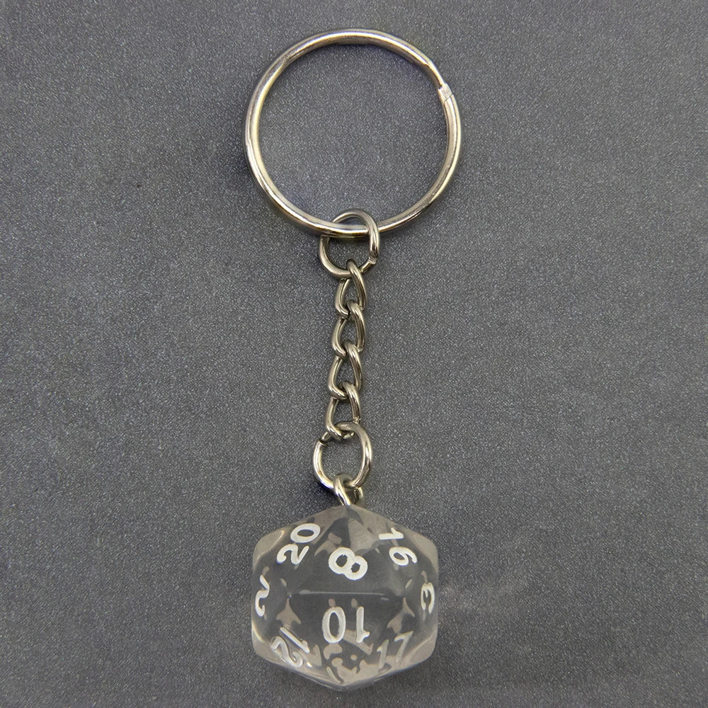 DND Game Dice Keychain RPG Lucky Dice Keyring DND Game Souvenirs Fashion Bag Pendant DND Game Lover Gift