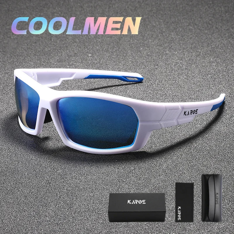 2026 COOLMEN Polarized Anti Glare Sunglasses Men UV400 Outdoor Sports Eyewear for Fishing Cycling Hiking with Box YZ41