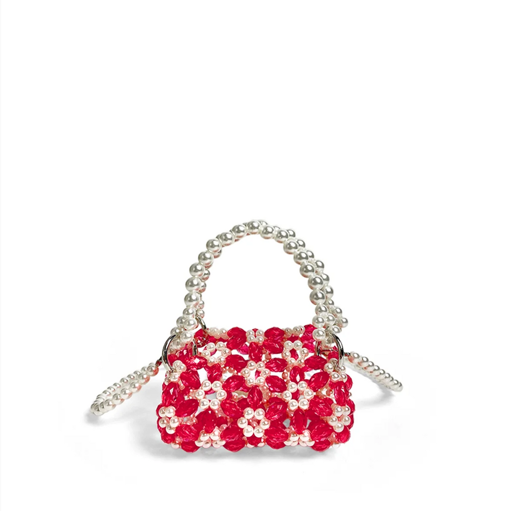Handmade mini bag 2024 new children's gift dopamine colorful bead bag crossbody red envelope