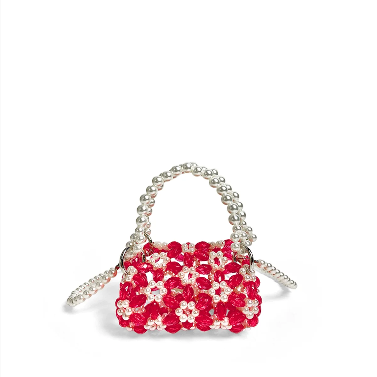 Handmade mini bag 2024 new children's gift dopamine colorful bead bag crossbody red envelope