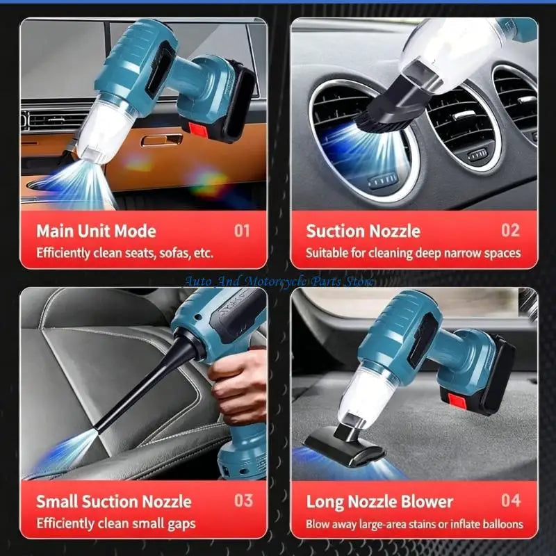 P9FD Efficient 120W Motor Car Vacuum Cleaner No Cord Needed For Hassle Cleaning