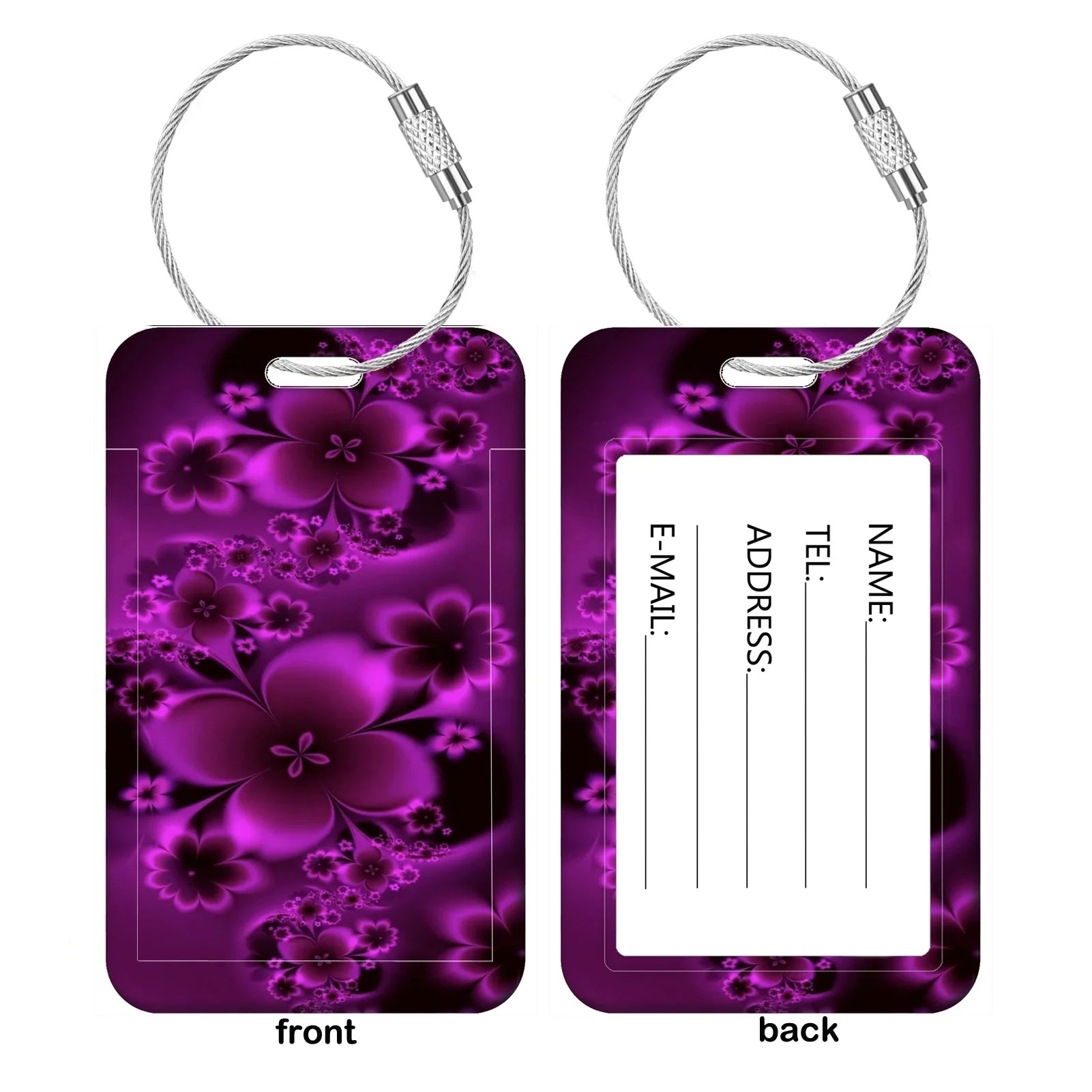 Colorful Artistic Patterns Luggage Tags Suitcase ID Address Name Holder Colorful Baggage Tag Label Travel Suitcase Accessories