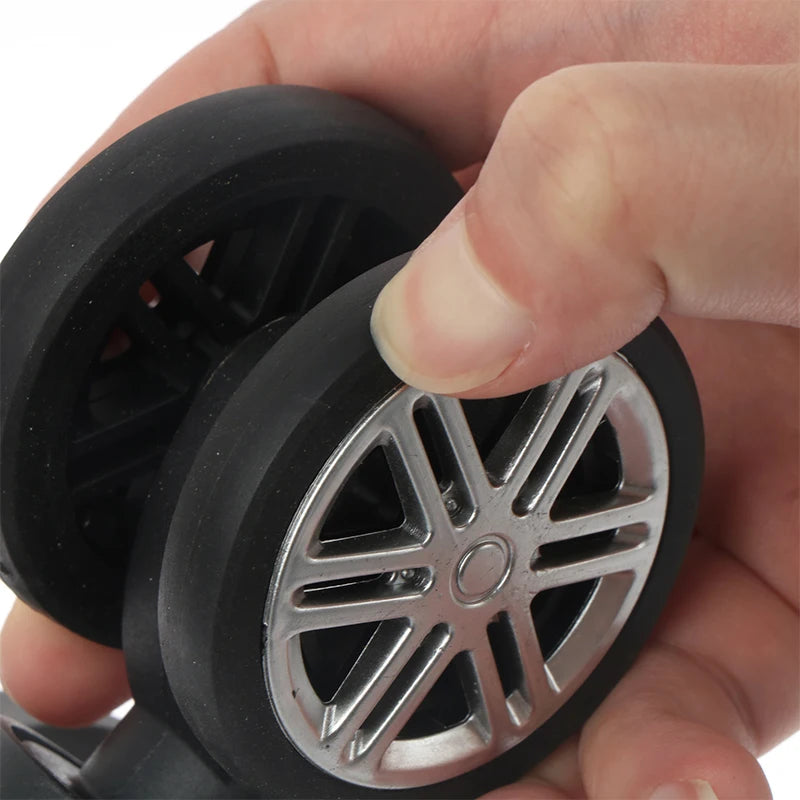 2Pair Replacement Wheels Trolley Case Luggage Wheel Repair Universal Travel Suitcase Parts Access 360 Degree Swivel Wheel Caster