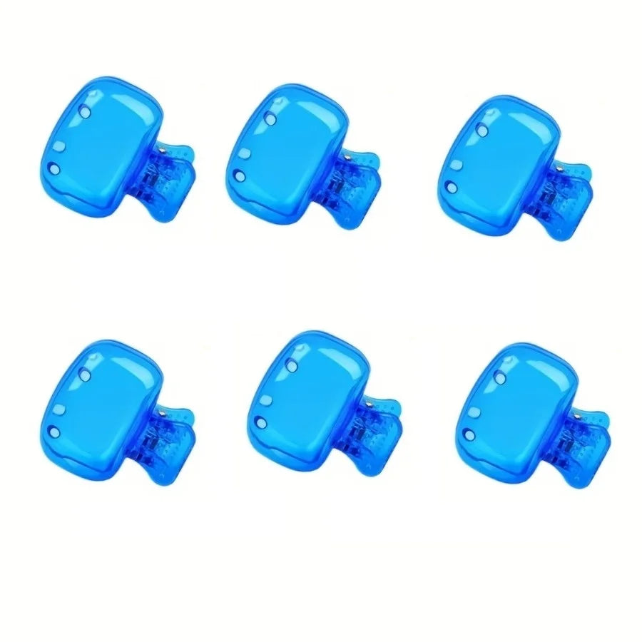 6-Piece Portable Toothbrush Cover with Easy to Open and Close Storage Box, Suitable for Both Home and Travel